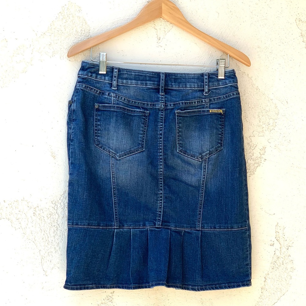 Anthropologie Pilcro and the Letterpress Jean Skirt size 29